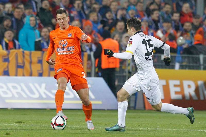 Football. PKO BP Ekstraklasa. Termalica Bruk-Bet Nieciecza - Jagiellonia Bialystok. 16.12.2015