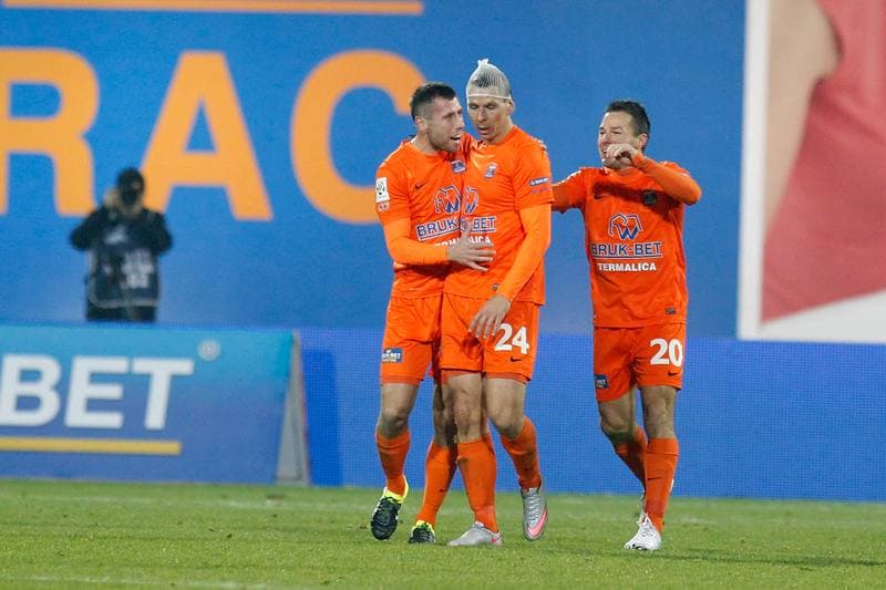 Football. PKO BP Ekstraklasa. Termalica Bruk-Bet Nieciecza - Jagiellonia Bialystok. 16.12.2015