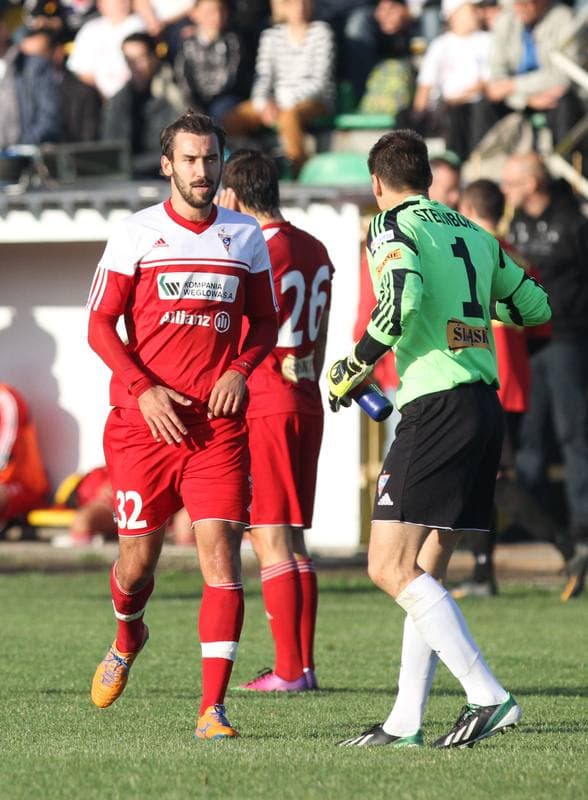 Football. Sparing. Gornik Zabrze - Naprzod Rydultowy. 11.09.2013