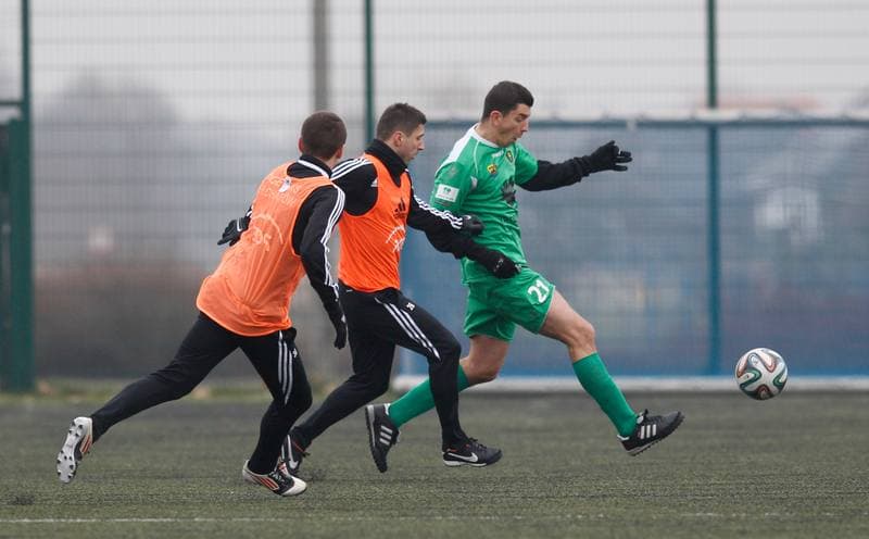 Football. Friendly Match. GKS Belchatow - GKS Katowice. 21.02.2015
