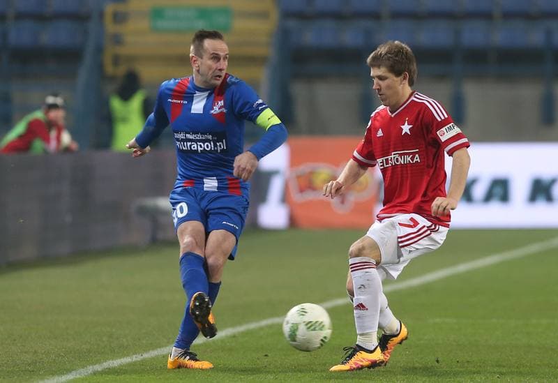 Football. Ekstraklasa. Wisla Krakow - Podbeskidzie Bielsko Biala. 27.02.2016