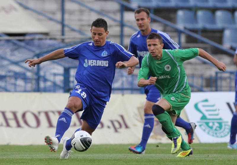 Football. Europa League. Ruch Chorzow - Metalurg Skopje. 19.07.2012