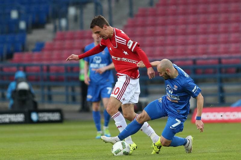 Football. Ekstraklasa. Wisla Krakow - Termalica Bruk-Bet Nieciecza. 25.04.2016