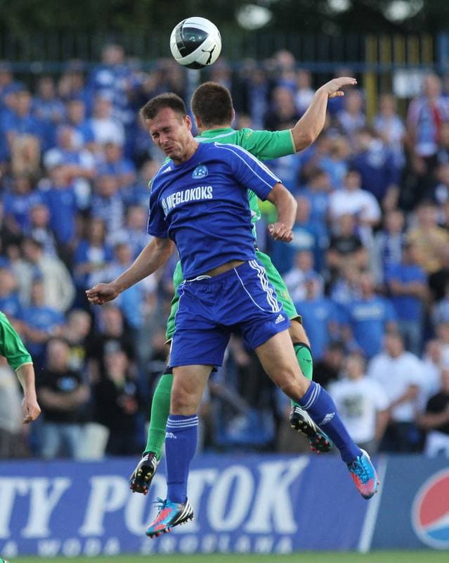Football. Europa League. Ruch Chorzow - Metalurg Skopje. 19.07.2012