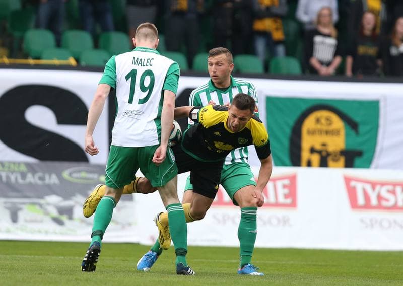 Football. I Liga. GKS Katowice - Olimpia Grudziadz. 16.04.2016