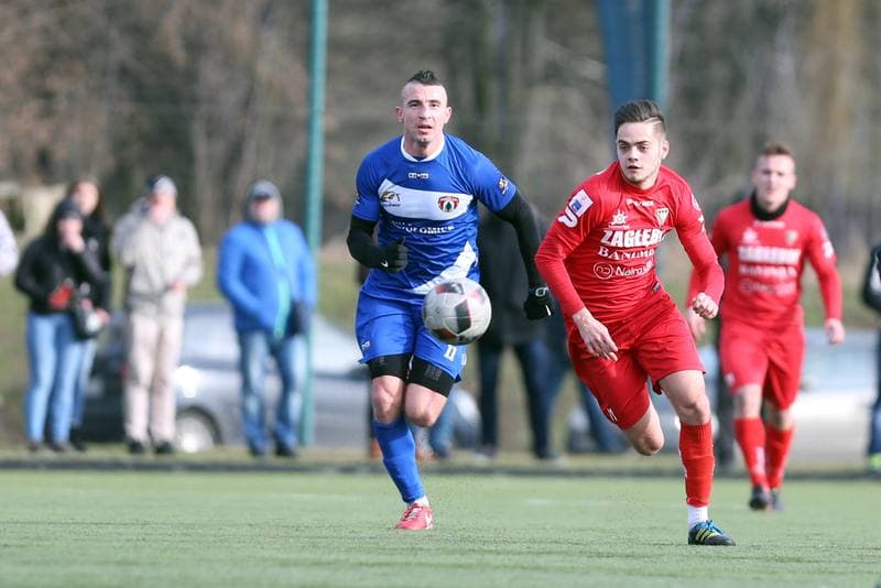 Football. Sparing. Zaglebie Sosnowiec - Puszcza Niepolomice. 31.01.2018