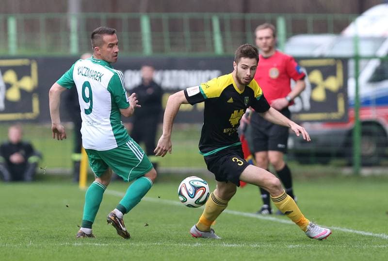 Football. I Liga. GKS Katowice - Olimpia Grudziadz. 16.04.2016