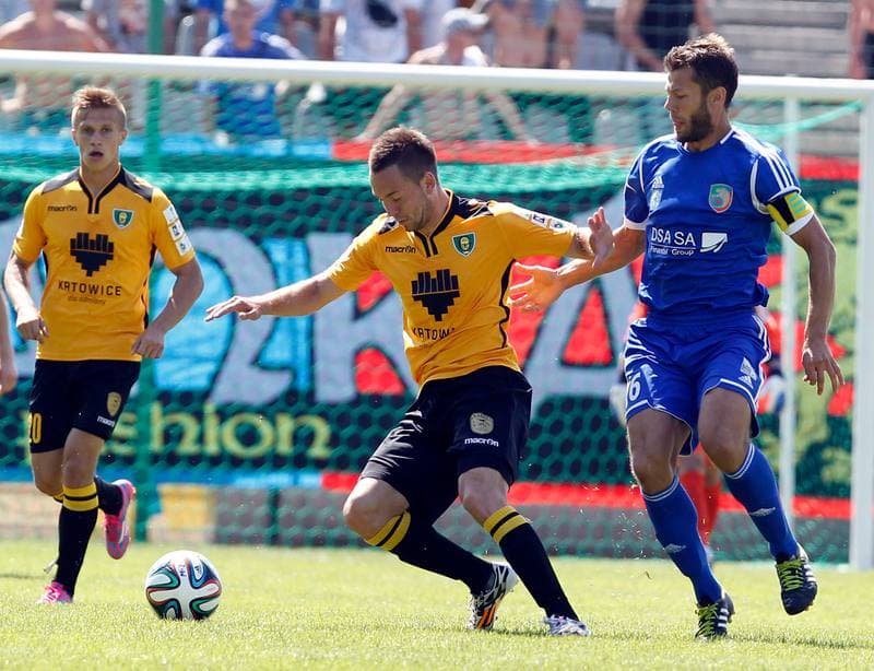 Football. I Liga. Miedz Legnica - GKS Katowice. 10.08.2014