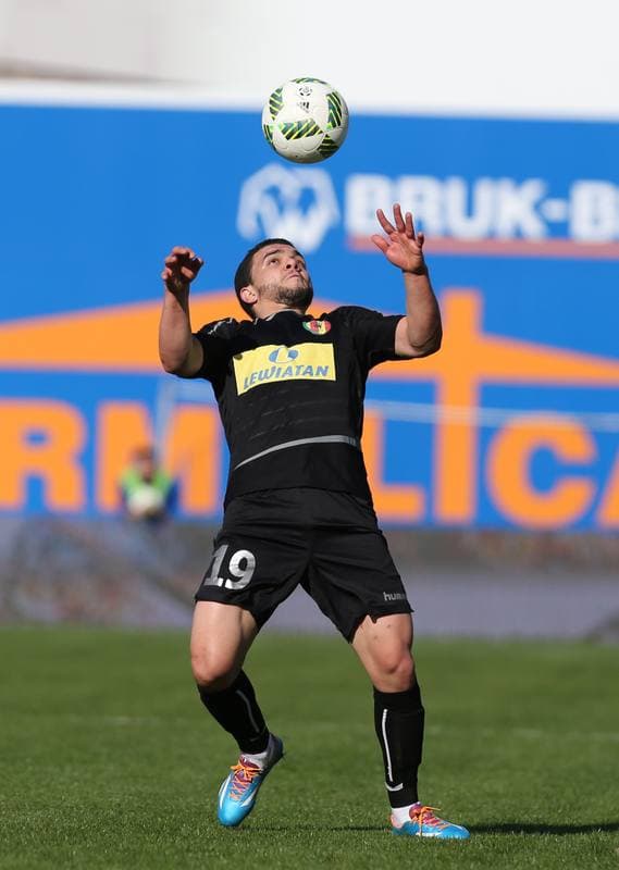 Football. PKO BP Ekstraklasa. Termalica Bruk-Bet Nieciecza - Korona Kielce. 02.04.2016