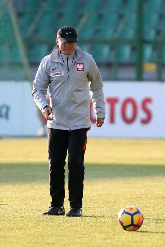 Football. Poland national team. Training. 25.03.2018