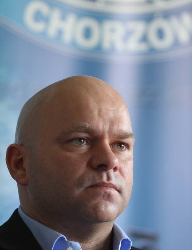 Football. Ruch Chorzow. Press Conference. 18.04.2011