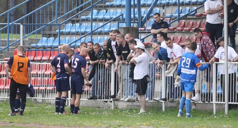 Football. I liga. Odra Wodzislaw - Kolejarz Stroze. 23.04.2011