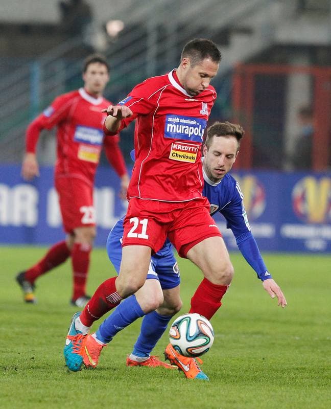 Football. T-Mobile Ekstraklasa. Piast Gliwice - Podbeskidzie Bielsko Biala. 24.05.2015