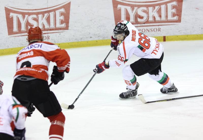 Ice Hockey. Polska Liga Hokejowa. GKS Tychy - Comarch Cracovia Krakow. 15.02.2013