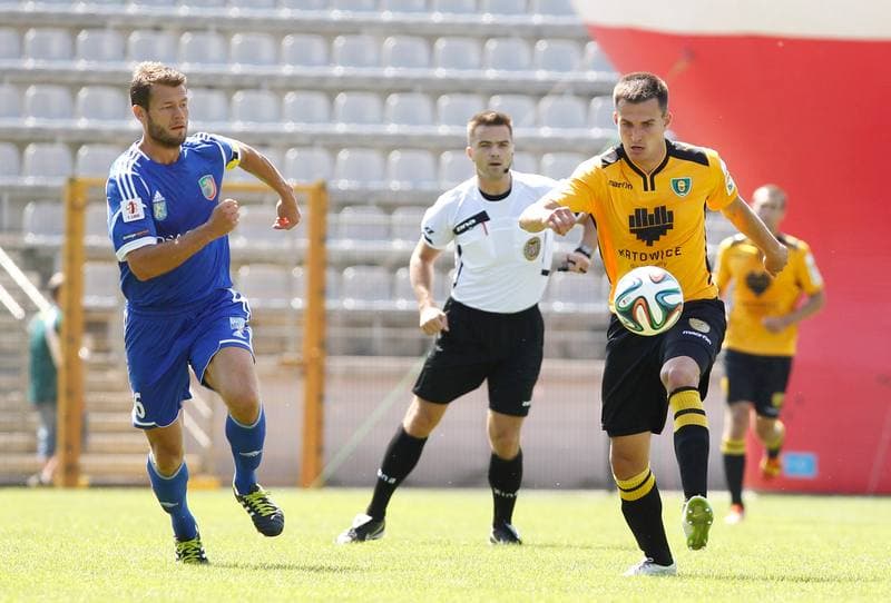 Football. I Liga. Miedz Legnica - GKS Katowice. 10.08.2014