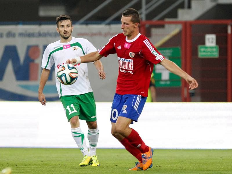 Football. T-Mobile Ekstraklasa. Piast Gliwice - Lechia Gdansk. 01.08.2014