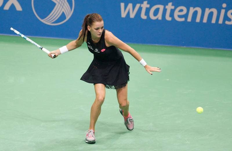 Tennis. Katowice Open 2015. Camila Giorgi - Magda Linette. 08.04.2015