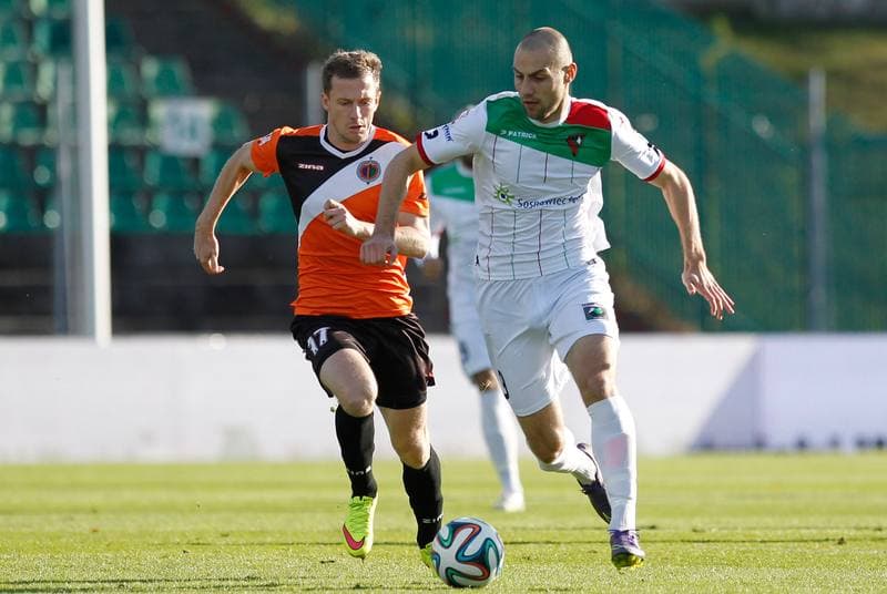 Football. Polish First League. Zaglebie Sosnowiec - Chrobry Glogow. 08.11.2015