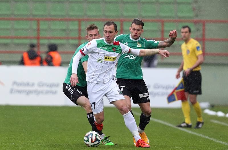 Football. I Liga. GKS Belchatow - Zaglebie Sosnowiec. 10.04.2016