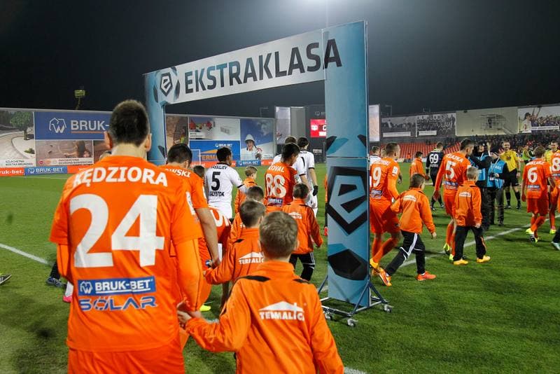 Football. PKO BP Ekstraklasa. Termalica Bruk-Bet Nieciecza - Jagiellonia Bialystok. 16.12.2015