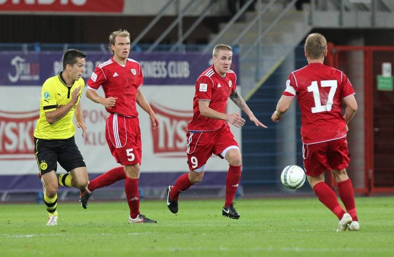 Football. Sparing. Piast Gliwice - Borussia Dortmund U-23. 06.09.2012