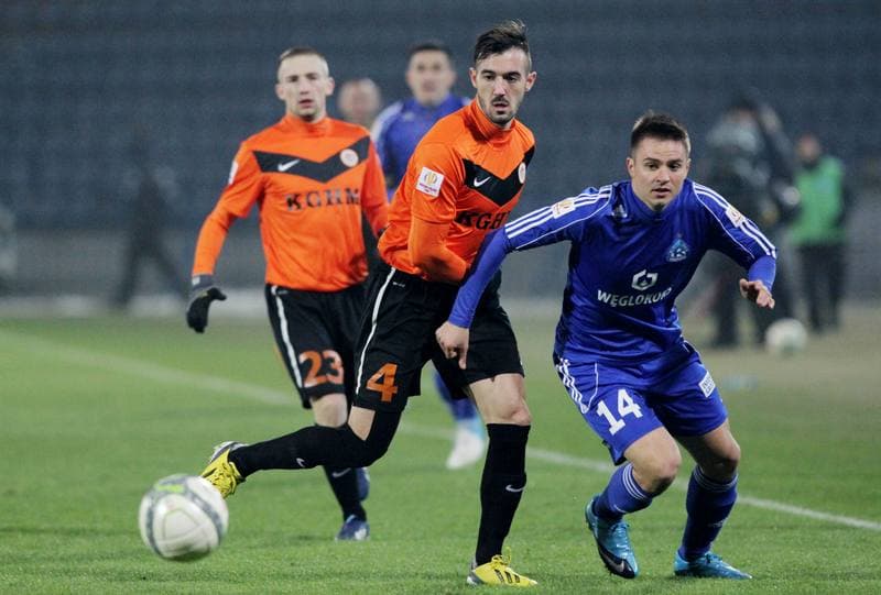 Football. Puchar Polski. Ruch Chorzow - Zaglebie Lubin. 13.03.2013
