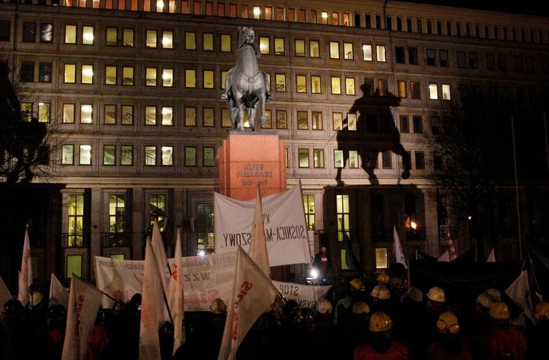 Mining. Protest. Katowice. 15.01.2015