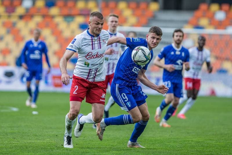 Football. PKO BP Ekstraklasa. Podbeskidzie Bielsko-Biala - Wisla Plock. 08.05.2021