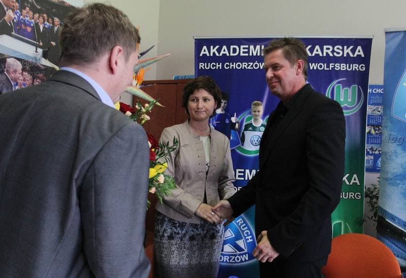 Football. Ruch Chorzow. Press Conference. 26.04.2011