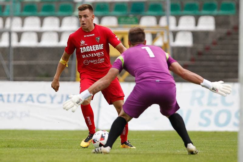 Football. Sparing. Zaglebie Sosnowiec - SFC Opava. 01.09.2017
