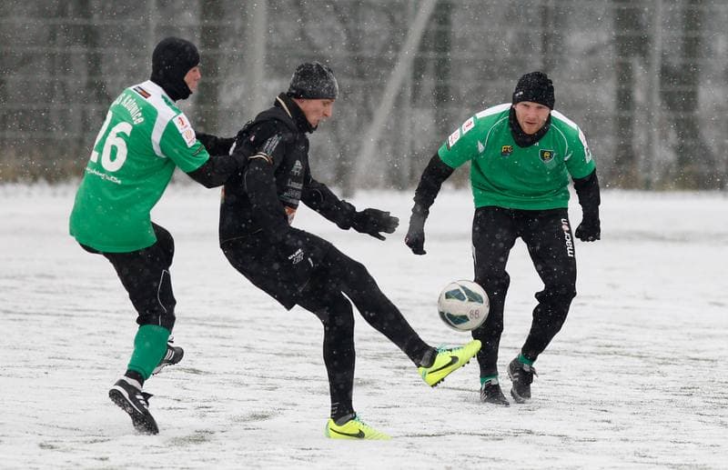 Football. Sparing. GKS Katowice - Gornik Leczna. 25.01.2014
