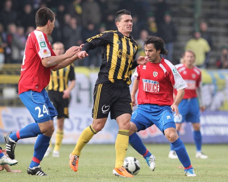 Football. I liga. GKS Katowice - Piast Gliwice. 23.10.2011