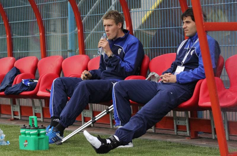 Football. I liga. Piast Gliwice - Olimpia Elblag. 18.04.2012