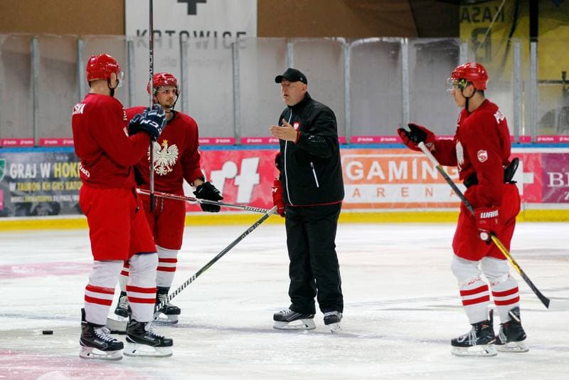 Ice Hockey. Poland national team. Training. 21.08.2018