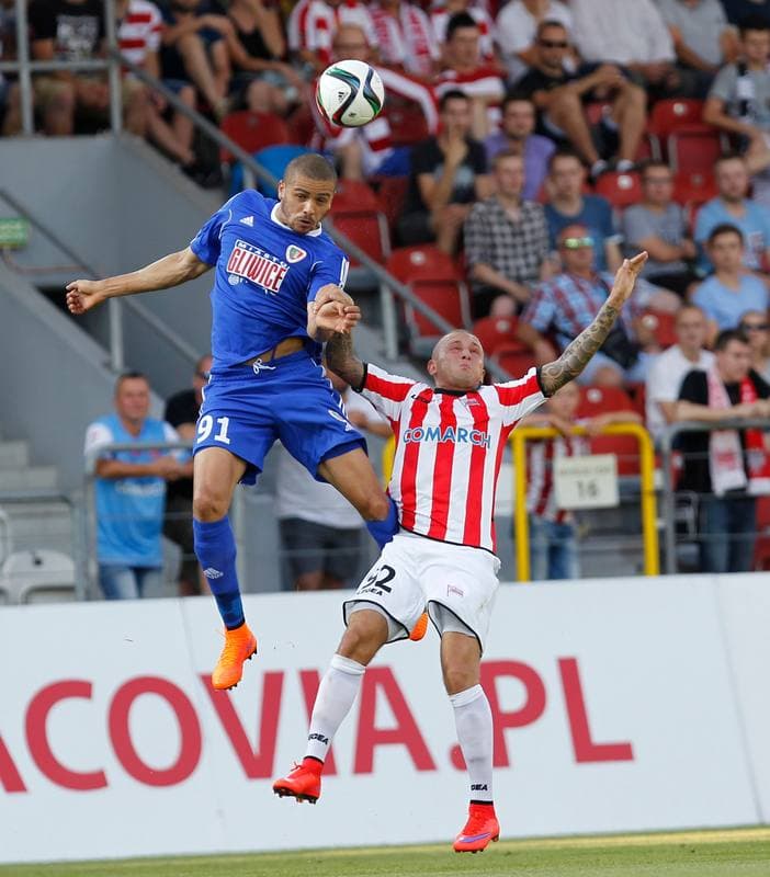 Football. T-Mobile Ekstraklasa. Cracovia Krakow - Piast Gliwice. 13.03.2015