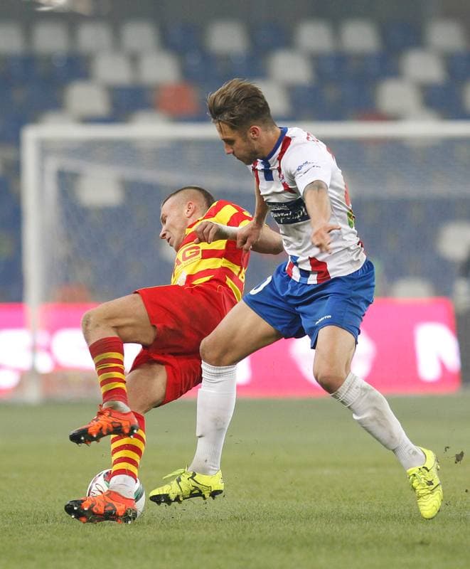 Football. PKO BP Ekstraklasa. Podbeskidzie Bielsko Biala - Jagiellonia Bialystok. 02.11.2015