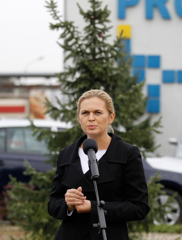 Barbara Nowacka. Press Conference. 08.10.2015