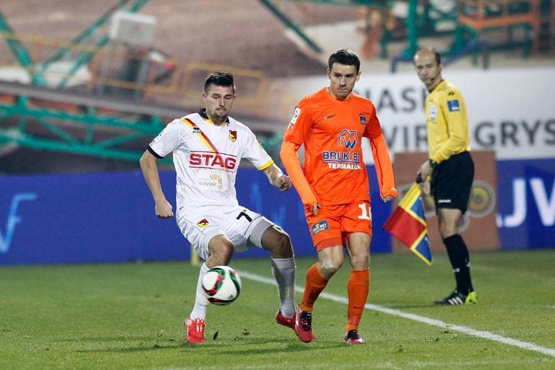 Football. PKO BP Ekstraklasa. Termalica Bruk-Bet Nieciecza - Jagiellonia Bialystok. 16.12.2015