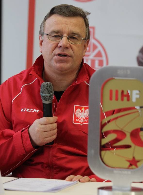 Ice Hockey. Poland national team. Press Conference. 06.02.2013