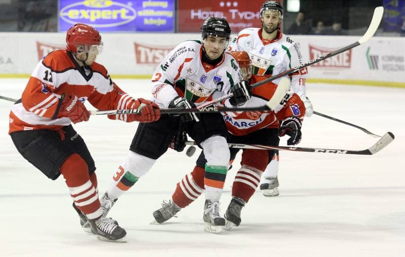 Ice Hockey. Polska Liga Hokejowa. GKS Tychy - Comarch Cracovia Krakow. 15.02.2013