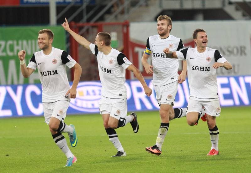 Football. Polish Cup. Piast Gliwice - Zaglebie Lubin. 18.08.2013