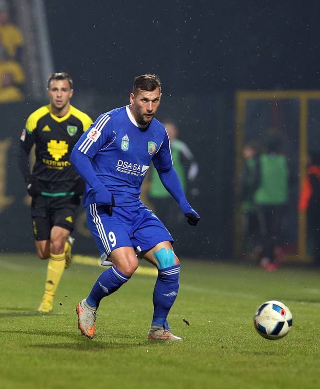 Football. I Liga. Miedz Legnica - GKS Katowice. 25.03.2016