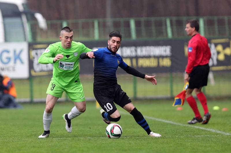 Football. I Liga. Rozwoj Katowice - Zawisza Bydgoszcz. 09.04.2016