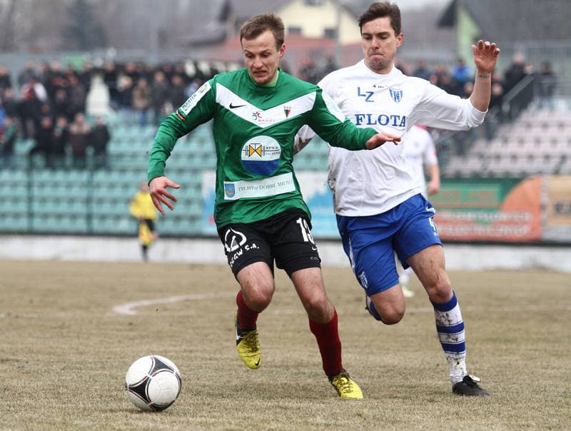 Football. I liga. GKS Tychy - Flota Swinoujscie. 30.03.2013