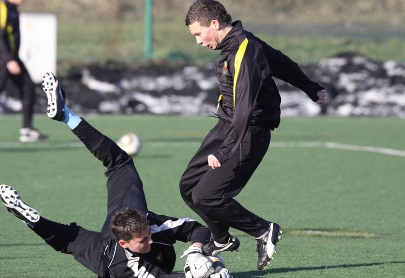Football. Ruch Radzionkow. Training. 05.01.2011