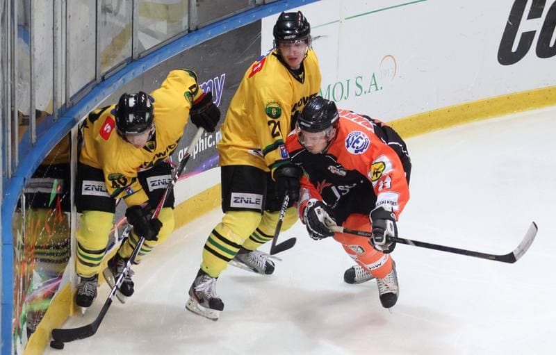 Ice Hockey. Polska Liga Hokeja na Lodzie. HC GKS Katowice - JKH GKS Jastrzebie. 14.10.2012