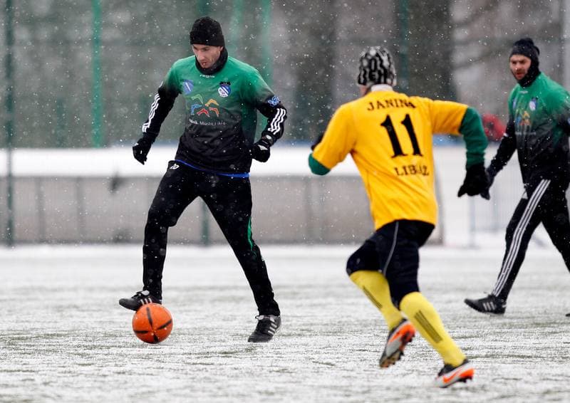 Football. Sparing. Energetyk ROW Rybnik - Janina Libiaz. 25.01.2014