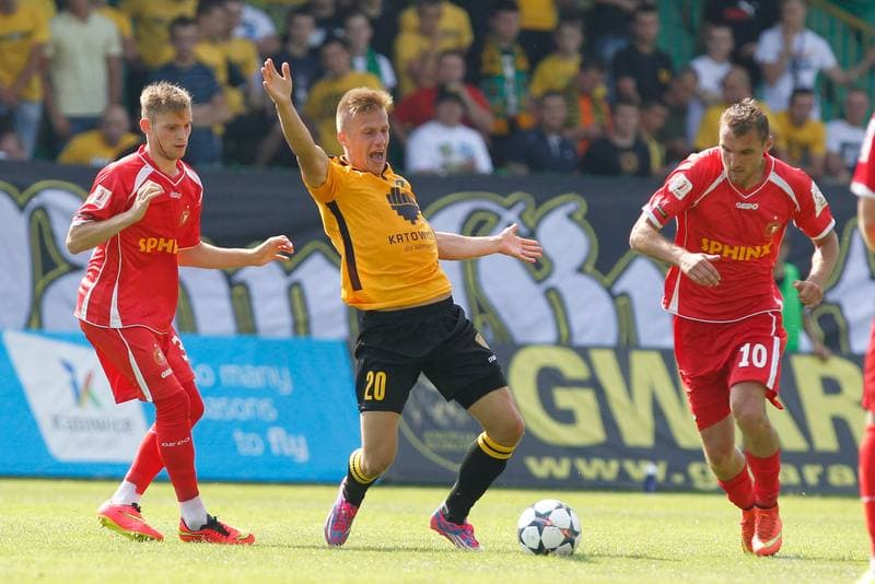 Football. I Liga. GKS Katowice - Widzew Lodz. 02.08.2014