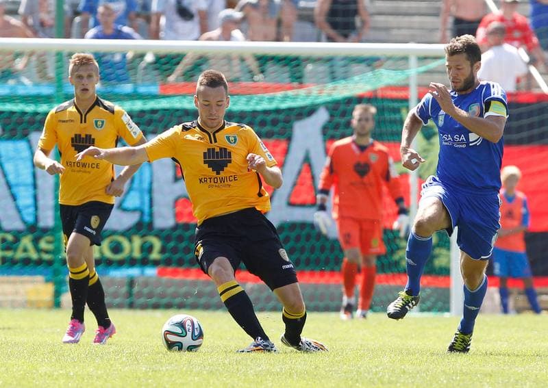 Football. I Liga. Miedz Legnica - GKS Katowice. 10.08.2014