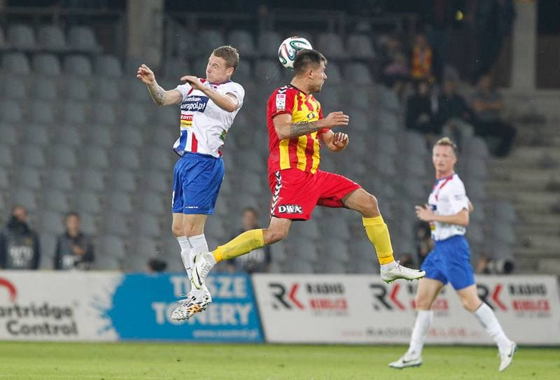 Football. T-Mobile Ekstraklasa. Korona Kielce - Podbeskidzie Bielsko Biala. 15.09.2014